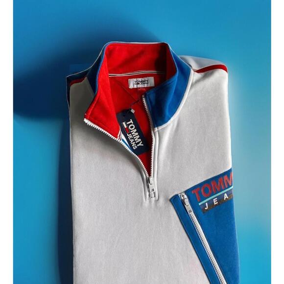 Tommy Hilfiger Other - Tommy Hilfiger $99 Quarter 1/4 Zip Mock Neck Sweatshirt Sweater Size 3XL
